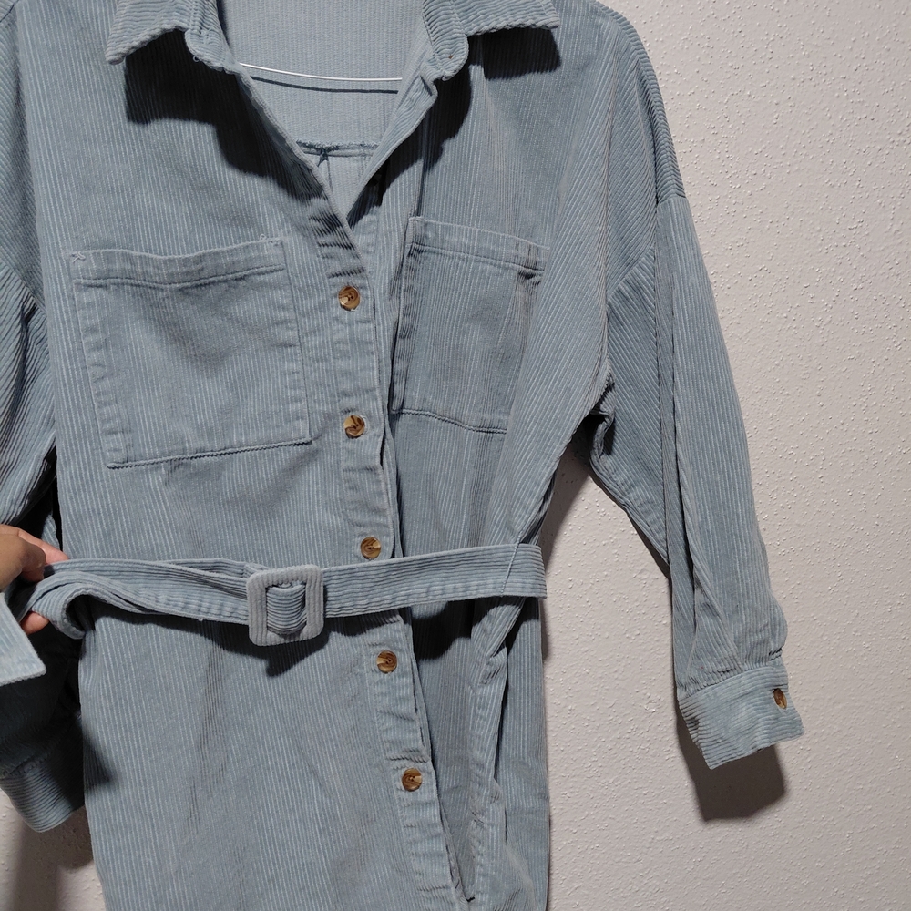 Forever 21 Light Blue Ribbed Top - Picture 3 of 5